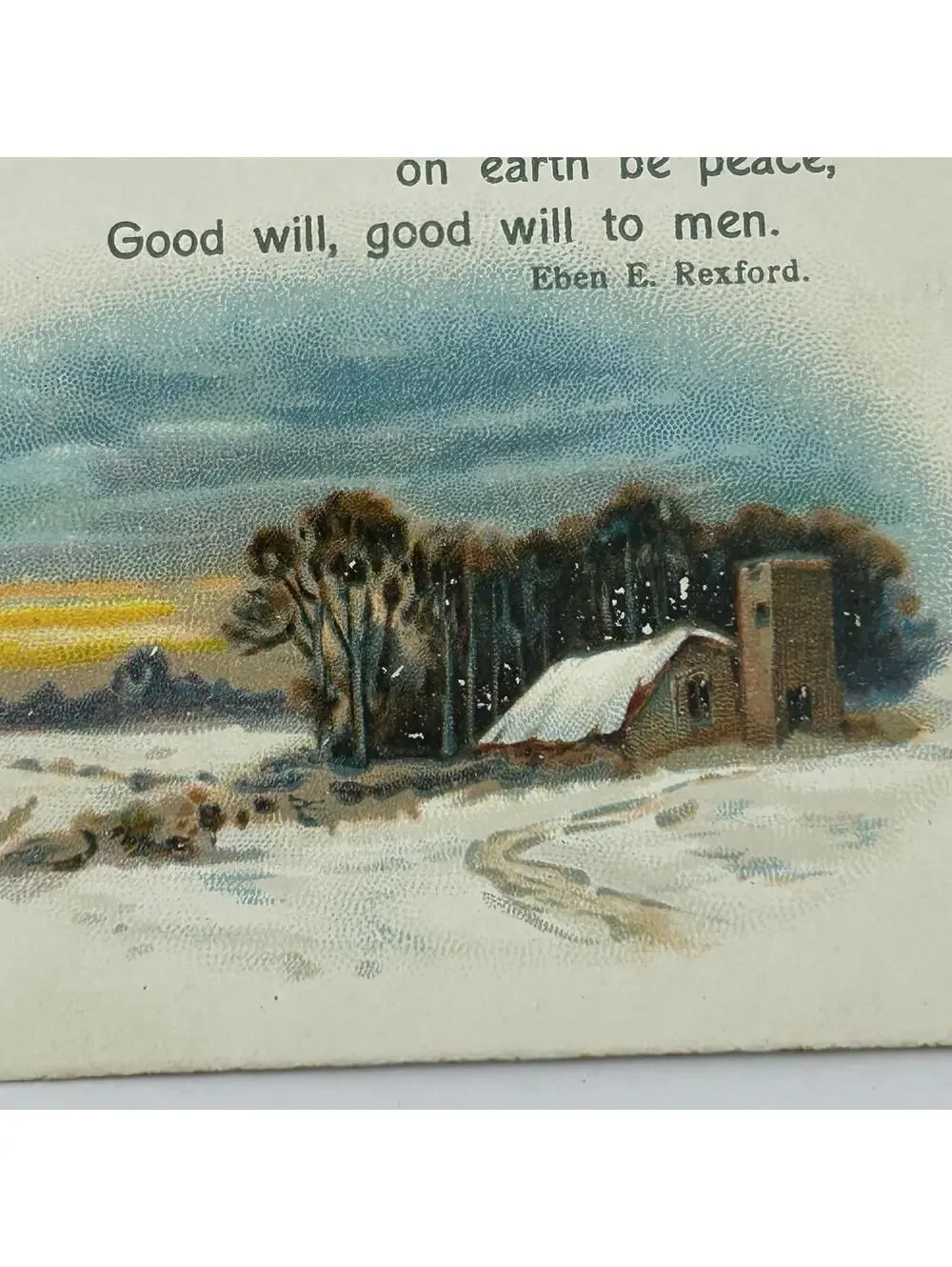 Antique Christmas Bells in the Steeples Eben Rexford David C Cook Booklet 1900s